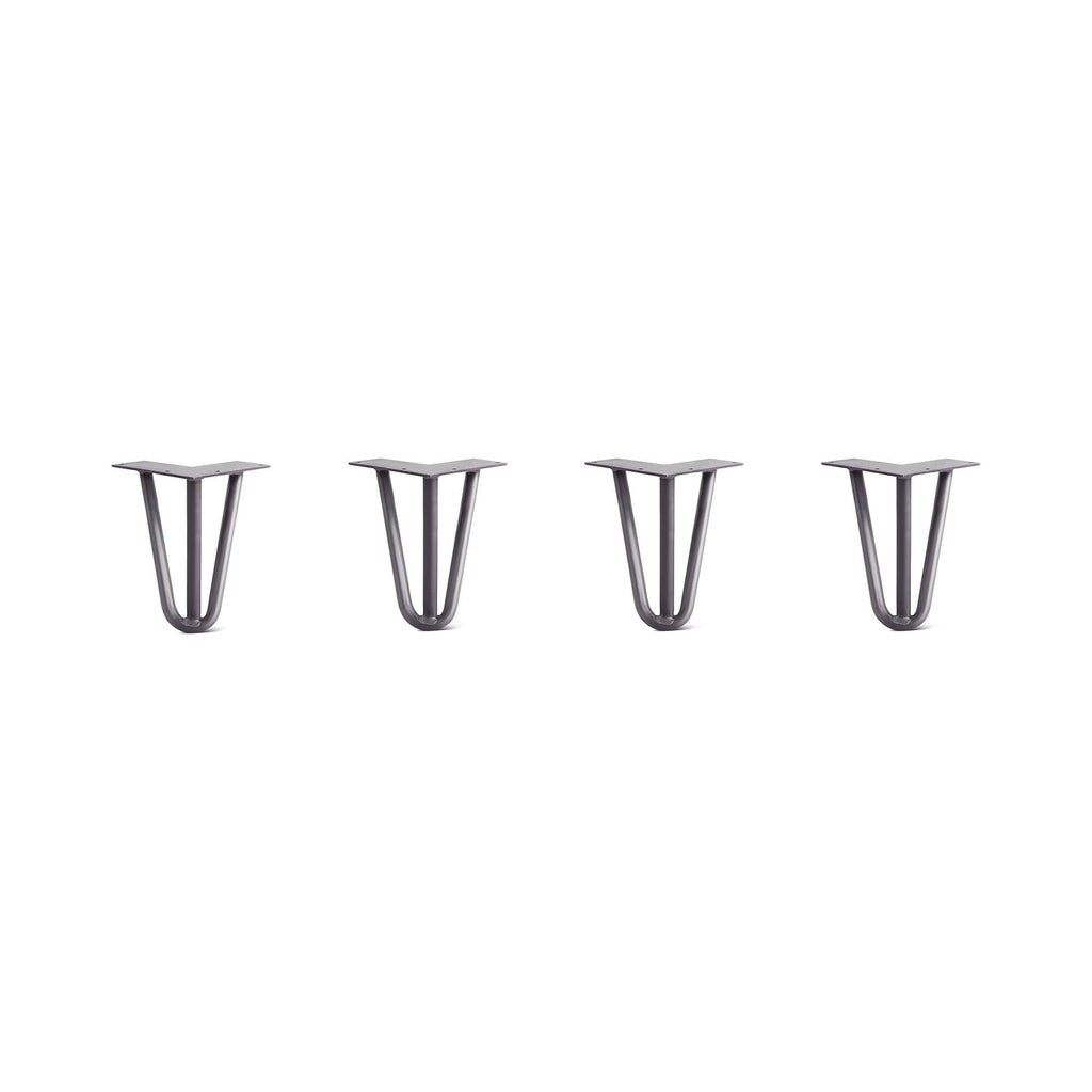 Hairpin Legs Set of 4, Raw Steel Q55126