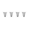 Hairpin Legs Set of 4, Raw Steel Q55126