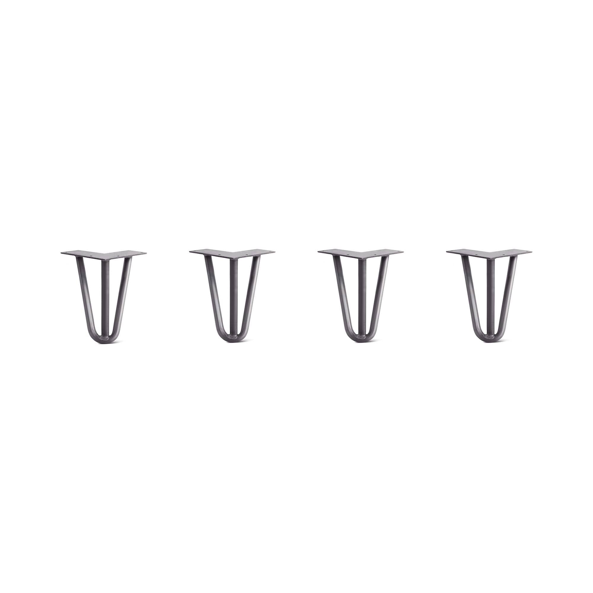 Hairpin Legs Set of 4, Raw Steel Q55126