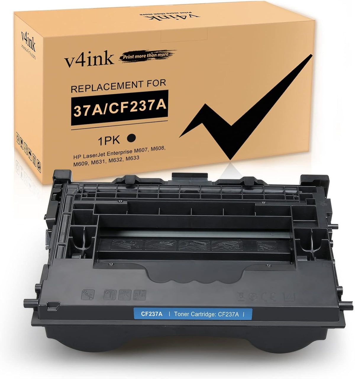 Black Toner Cartridge for HP M607 M608 M609 Printer, 1 Pack Z338238