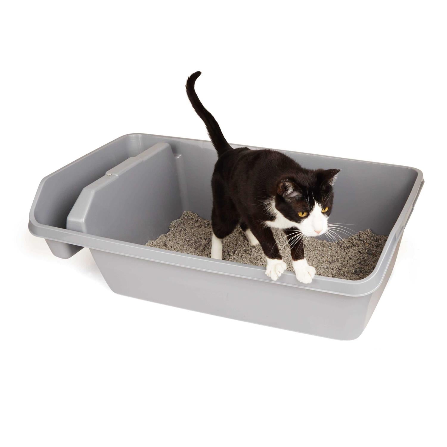 King-Size Compartment Cat Litter Pan O269768