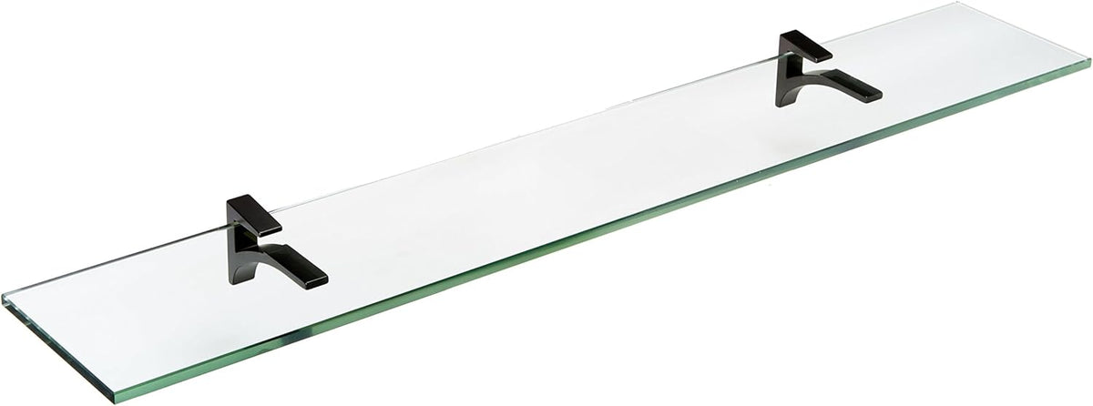 Glass Cardinal Glass Shelf, Chrome, 12 x 36 T188