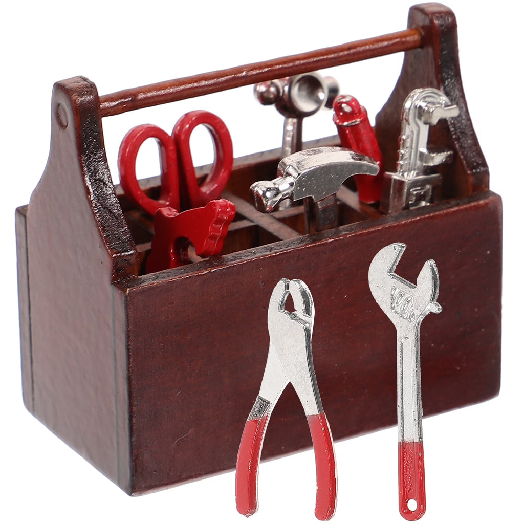 Walnut Toy Tabletop Decor Miniature House Accessories V439