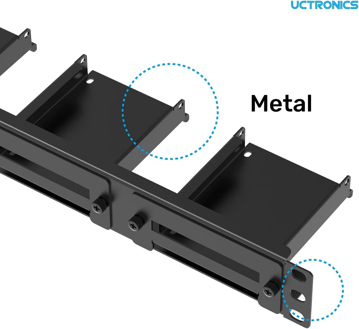 1U Rack Mount with 4 Mounting Brackets for 2.5 inch SSDs, Pack of 2 A986745