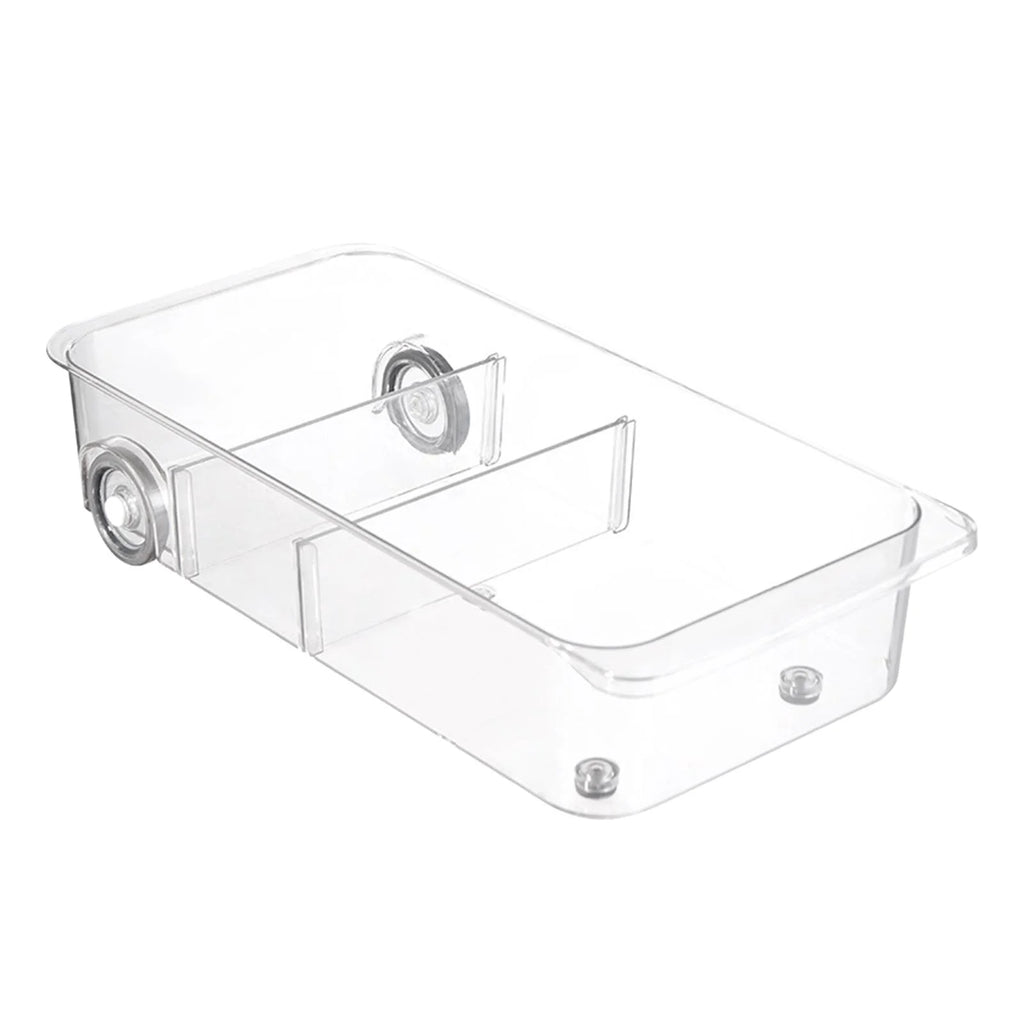 Clear Pull Out Pantry Storage Bins on Wheels G40591