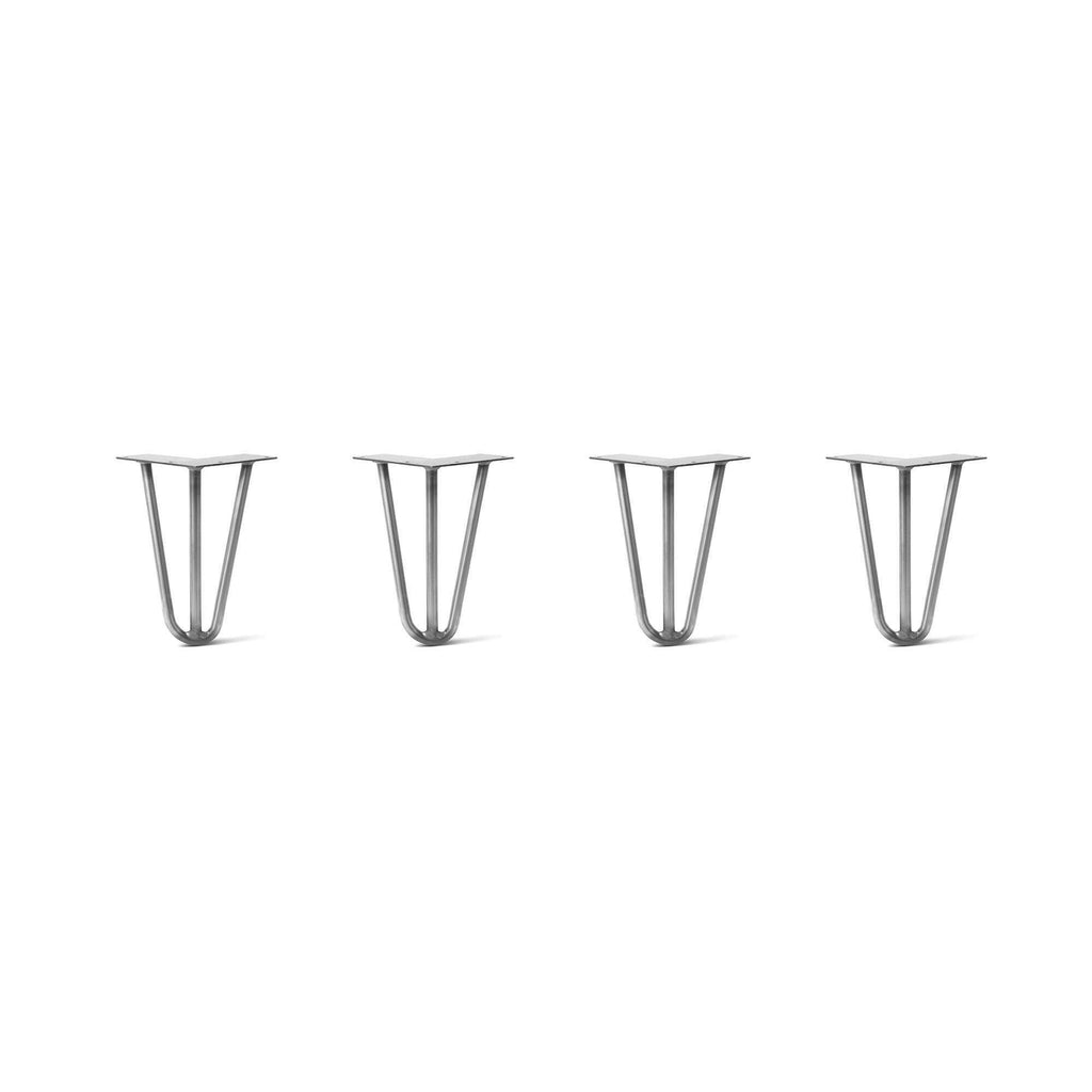 Hairpin Legs Set of 4, Raw Steel Q55126