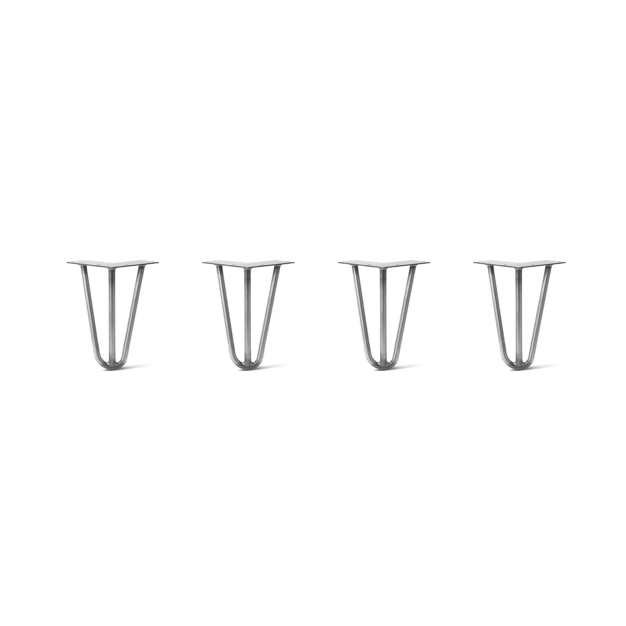 Hairpin Legs Set of 4, Raw Steel Q55126