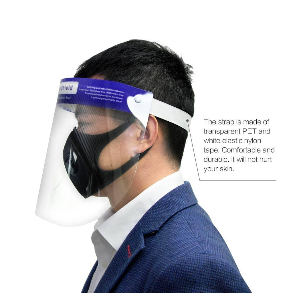 Reusable Clear Full Face Shield with Anti-Fog Coating, 105ct W14689