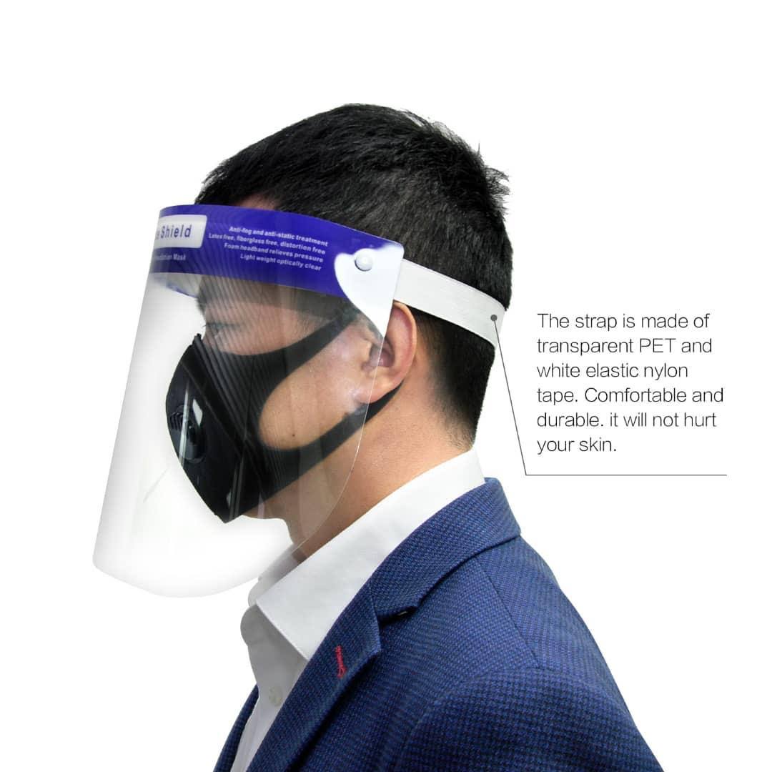 Reusable Clear Full Face Shield with Anti-Fog Coating, 105ct W14689