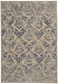 Azure Rectangle Machine Woven Rugs I9684