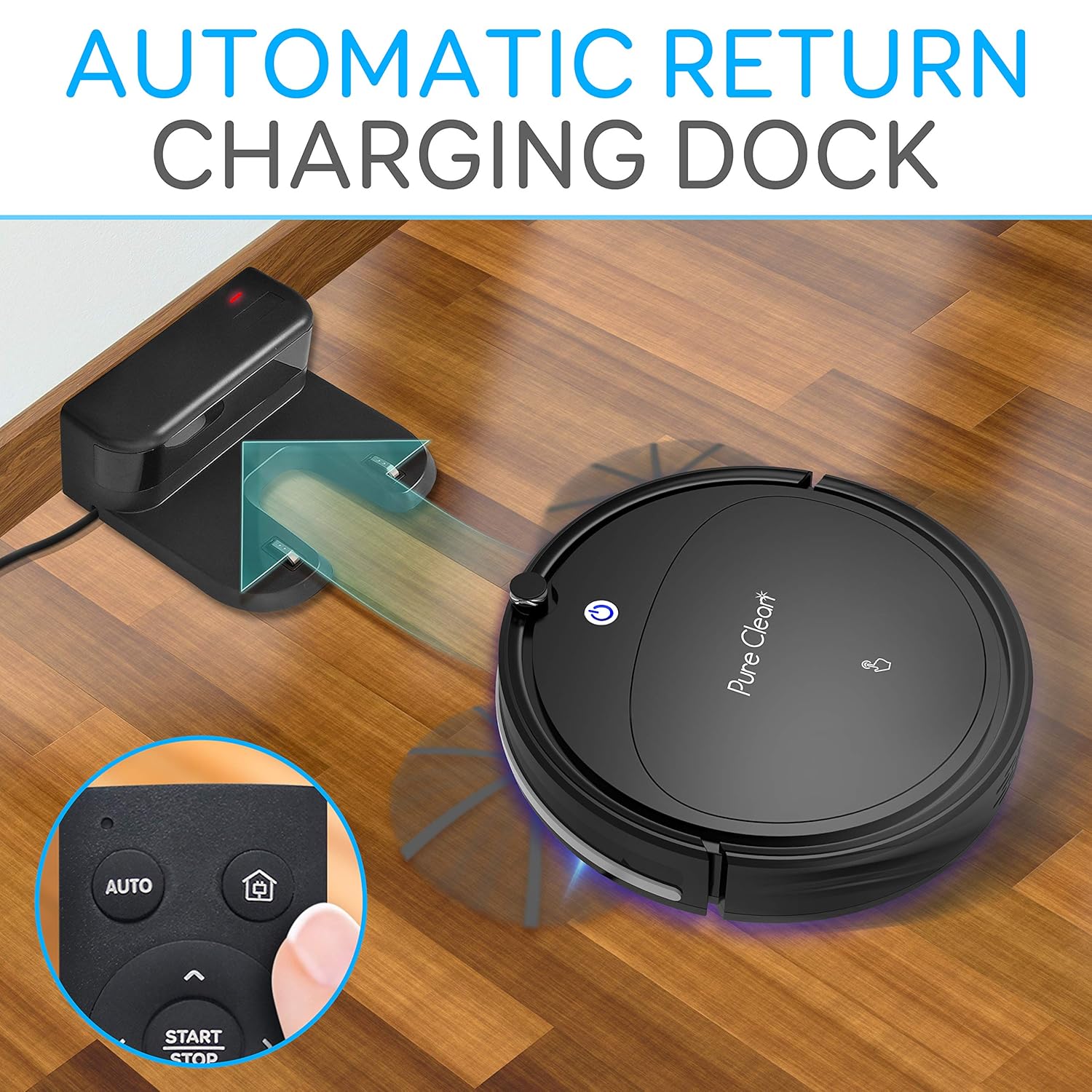 Self Charging Robot Vacuum Cleaner with 1200pa Suction L846977