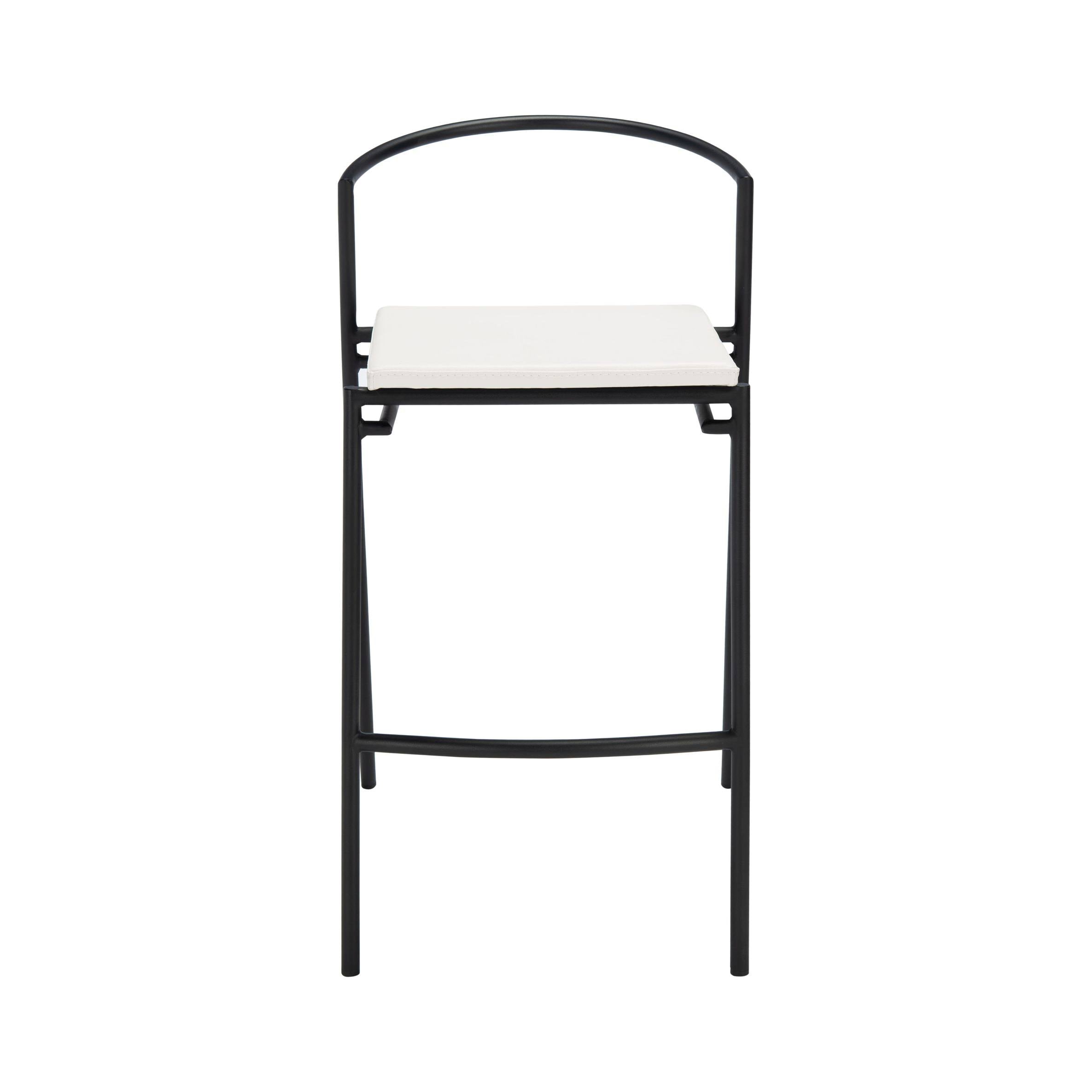 26-inch Counter Stool White/Black Z100