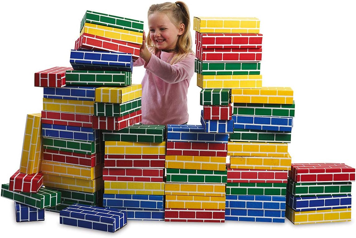 Cardboard Building Bricks, Set of 24, Pack of 2 C20846