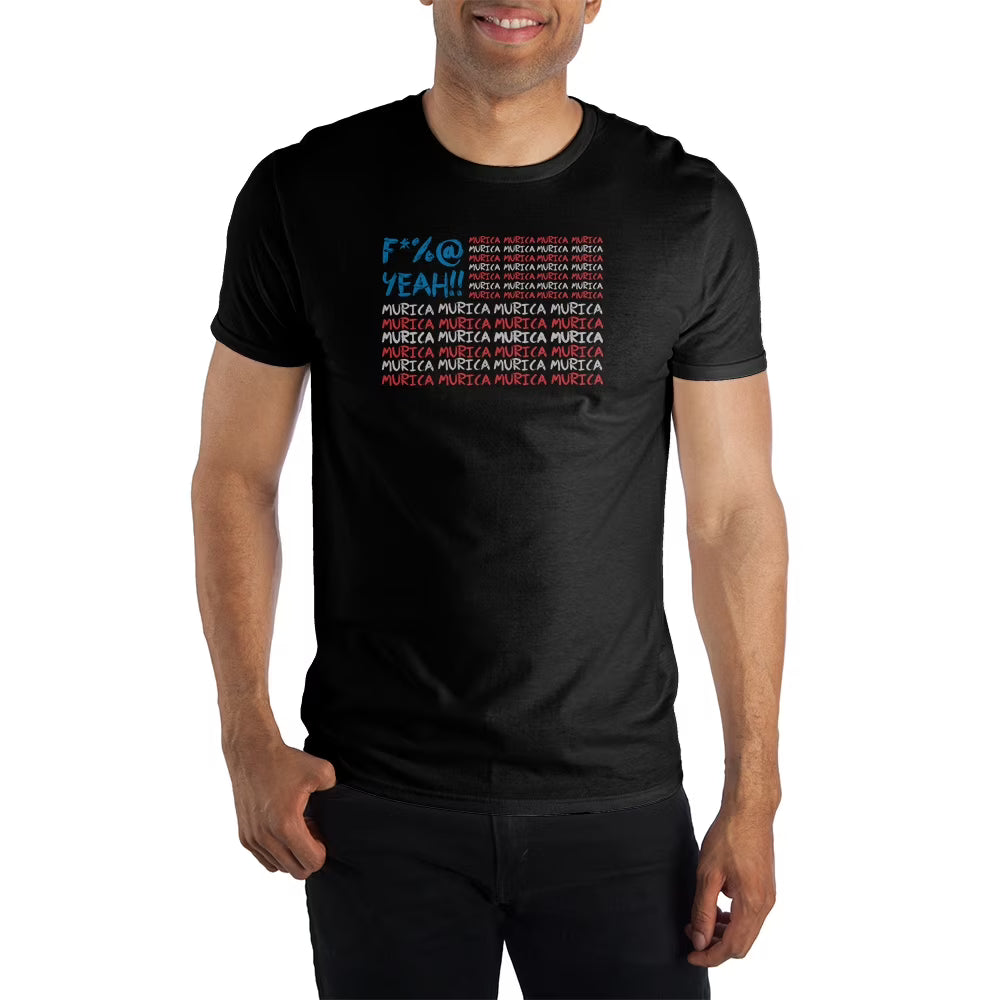 Black American Flag T-Shirt Q627026