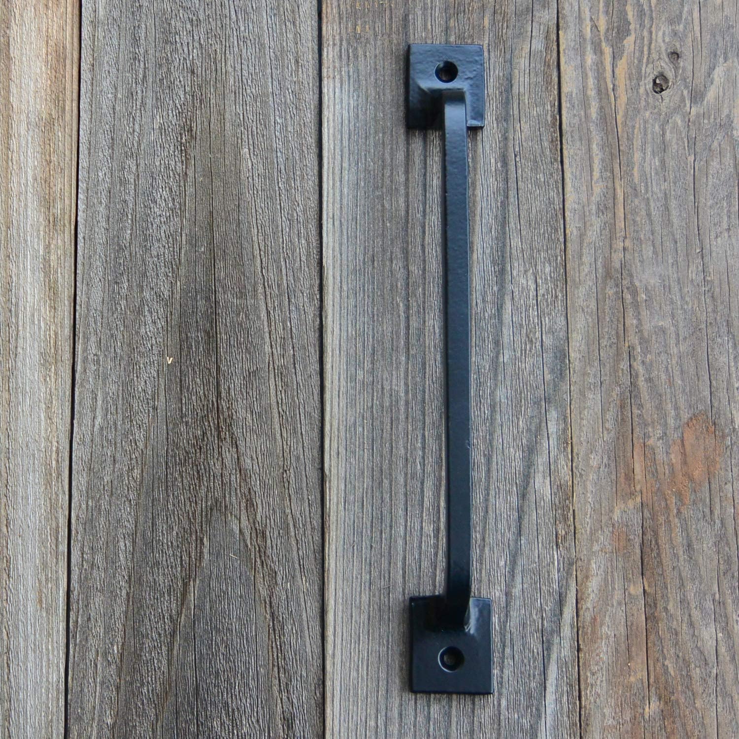 Black Cast Iron Pull Handles 12 inch Set of 2 A139
