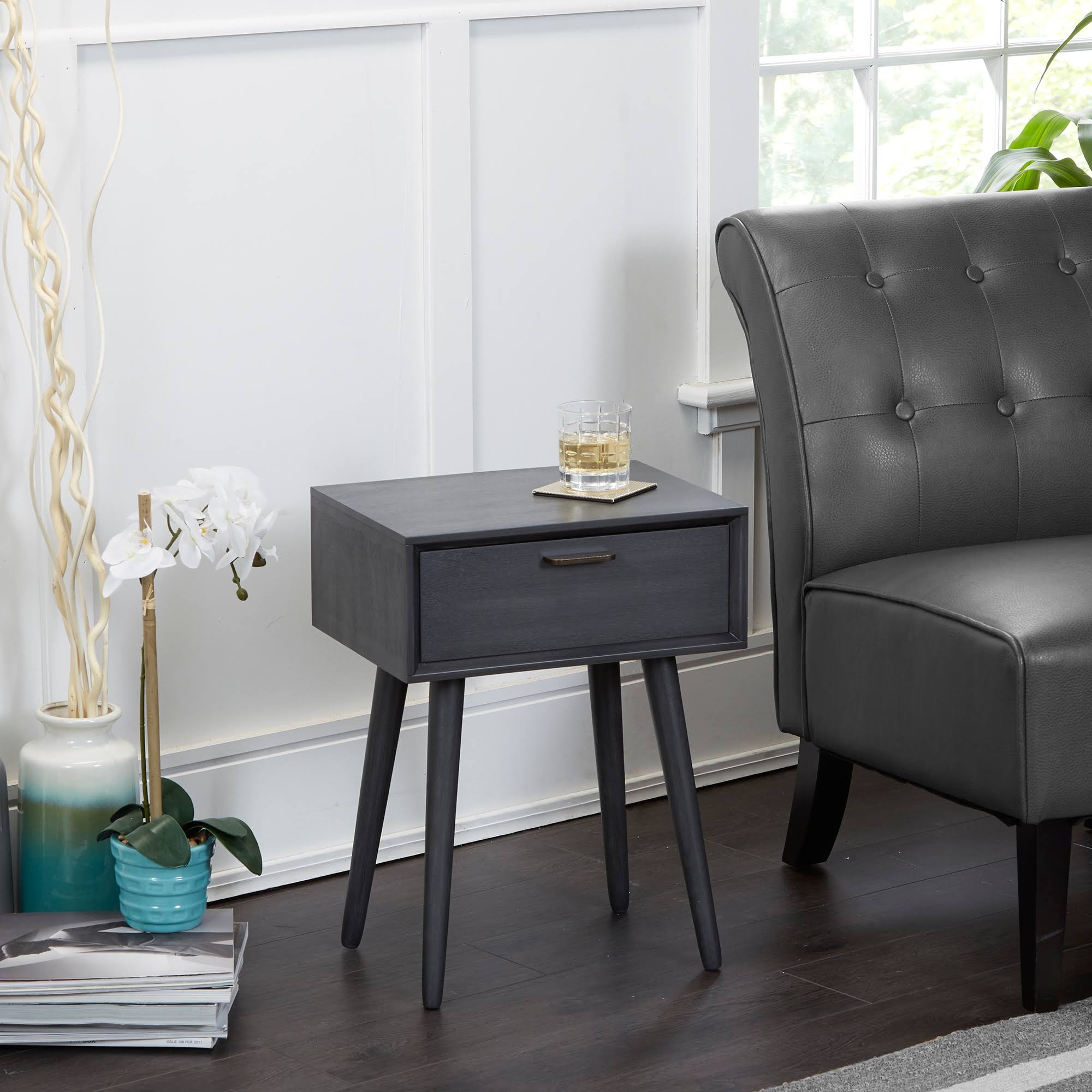 Dark Gray Accent Table C998095