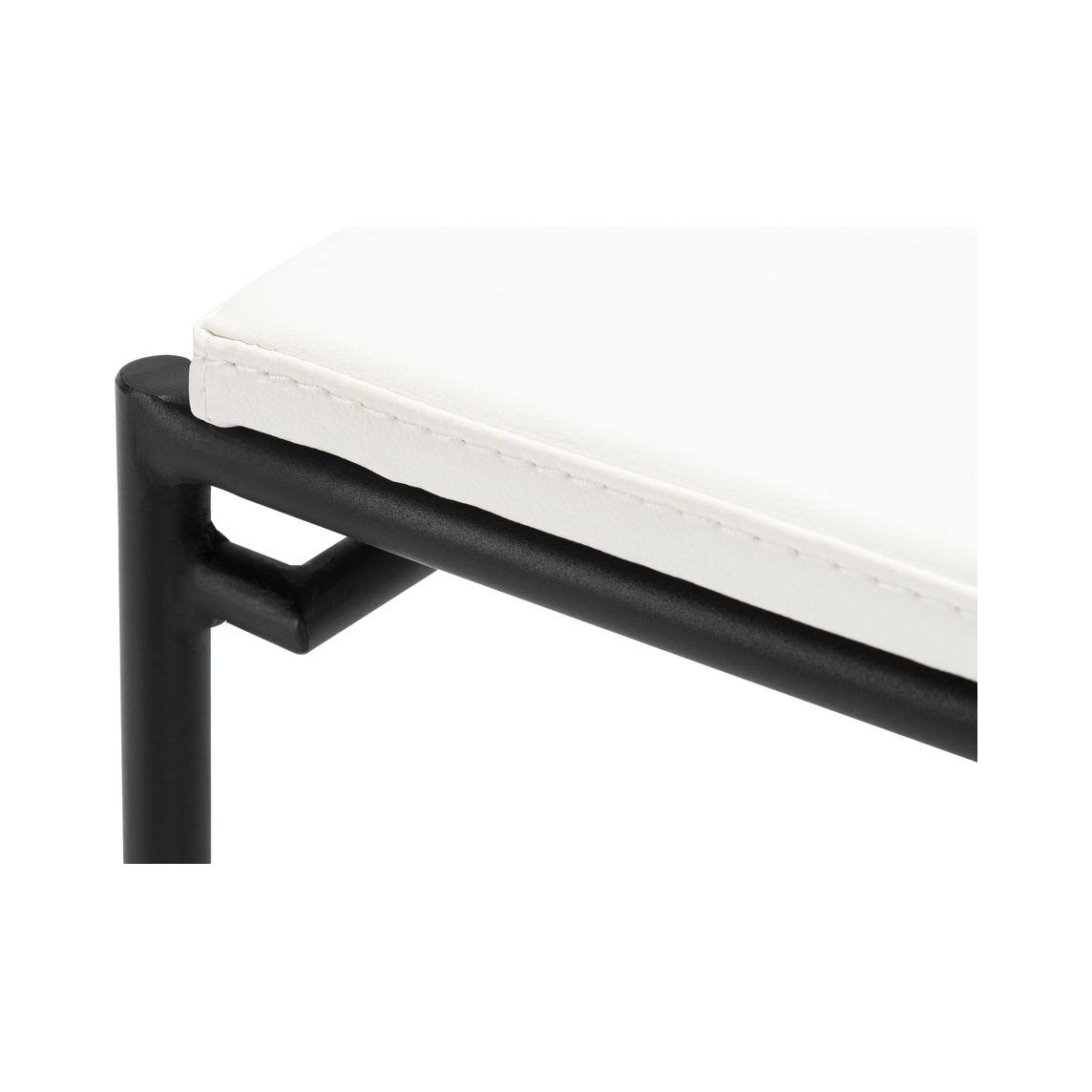 26-inch Counter Stool White/Black Z100