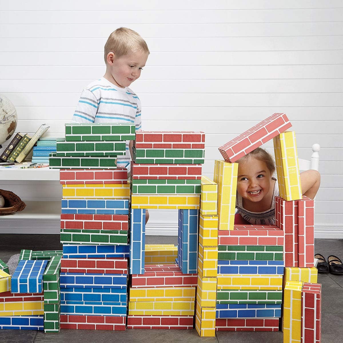 Cardboard Building Bricks, Set of 24, Pack of 2 C20846