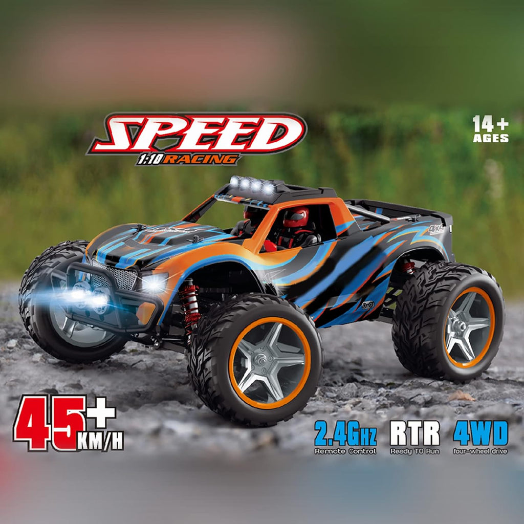 RC Car 1:10 Scale 4WD 45KM/H 2.4GHz Off-Road Electric Toy Vehicle F82041