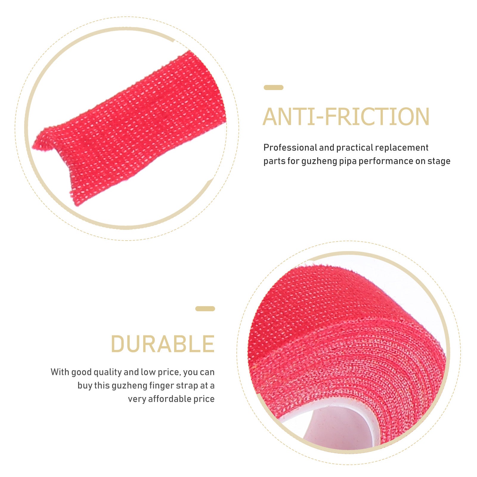 5pcs Finger Adhesive Tapes for Guzheng Pipa Instrument Y182
