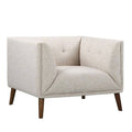 Beige Button Tufted Chair L467