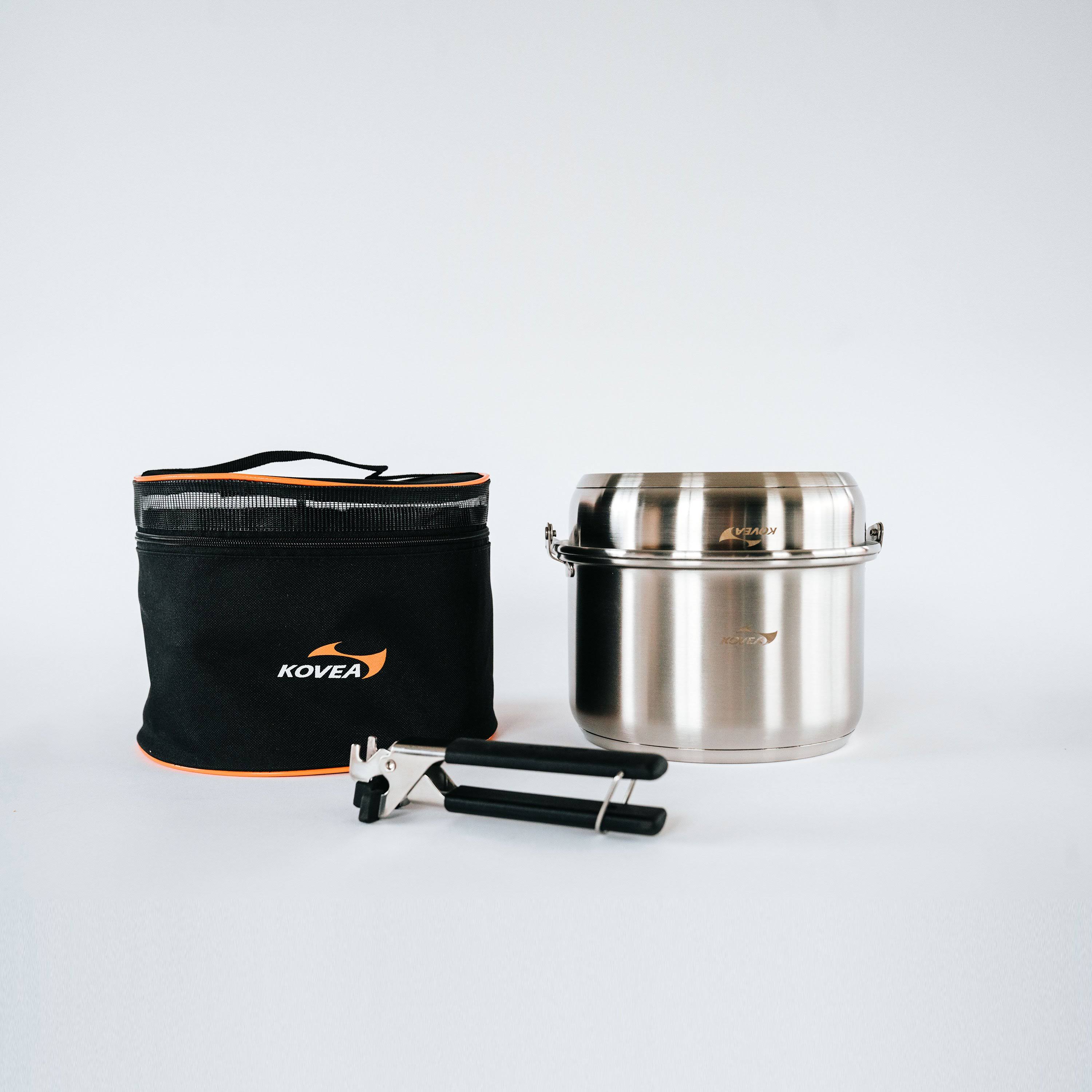 Triple Stainless Outdoor Camping Aluminum Cookware L G44805