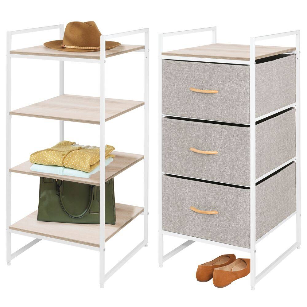 Natural Tall Vertical Fabric Dresser, 3-Drawer W522987