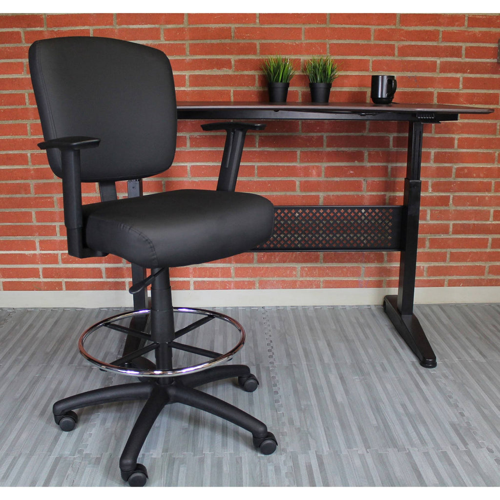 Black Oversized Drafting Stool C357758