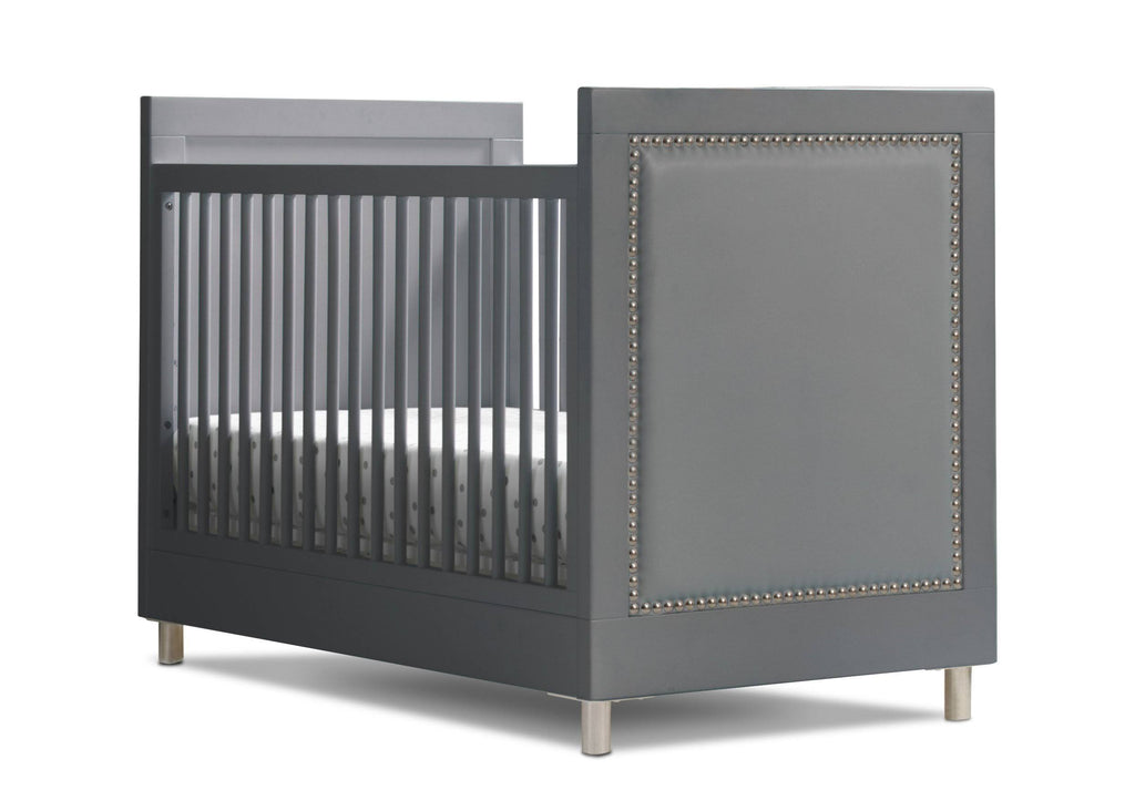 3-in-1 Convertible Baby Crib with Daybed/Toddler Bed Conversion Kit in Bianca White N9982