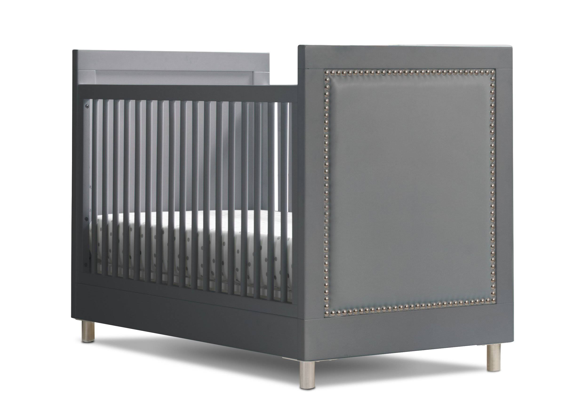 3-in-1 Convertible Baby Crib with Daybed/Toddler Bed Conversion Kit in Bianca White N9982