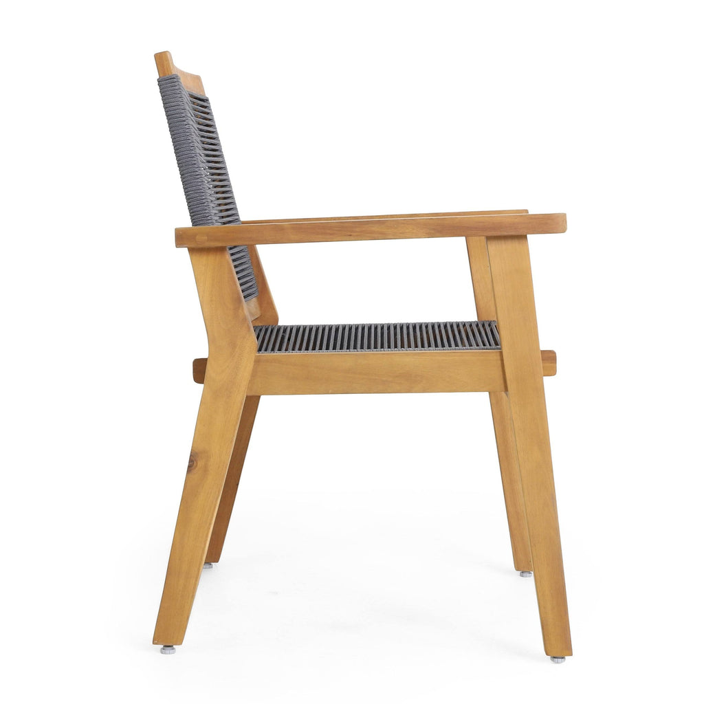3PC Patio Acacia Wood Chat Set V4201