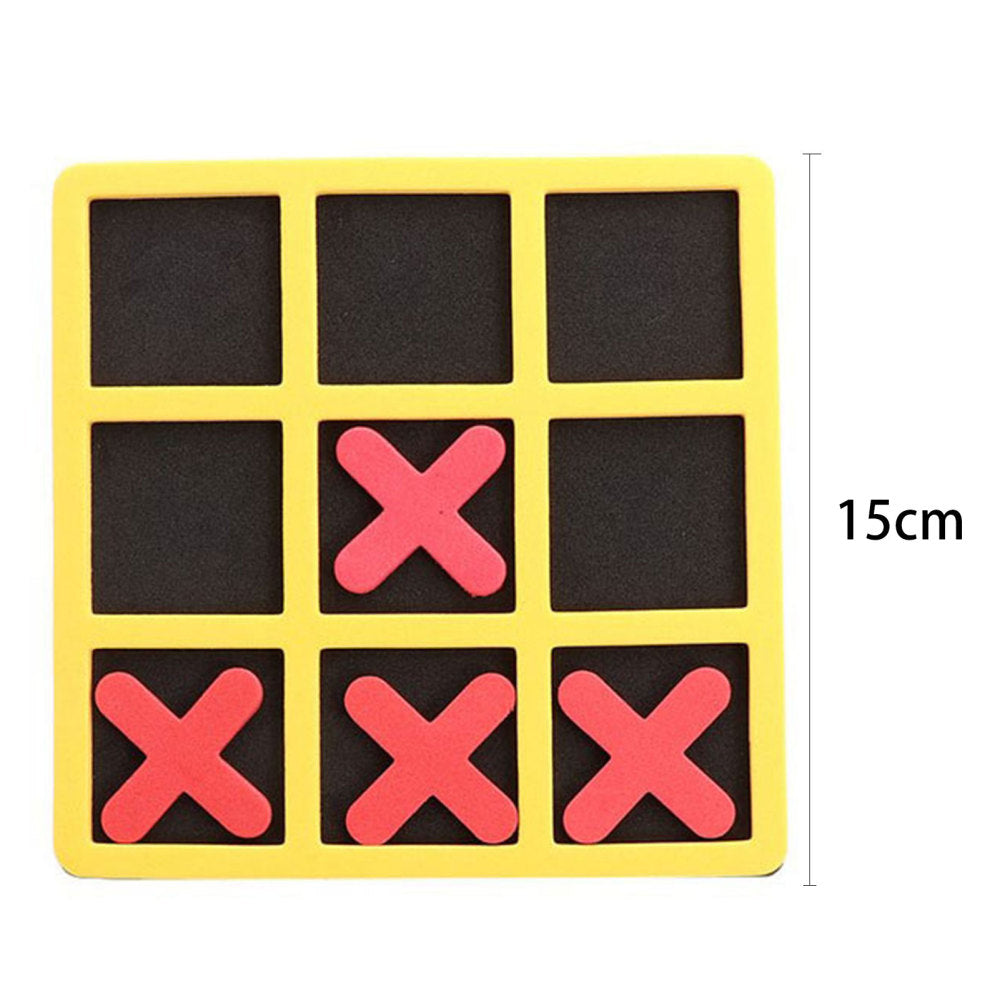 Foam Tic-Tac-Toe Mini Board Game Bright Color Classic Interactive Toy O2688