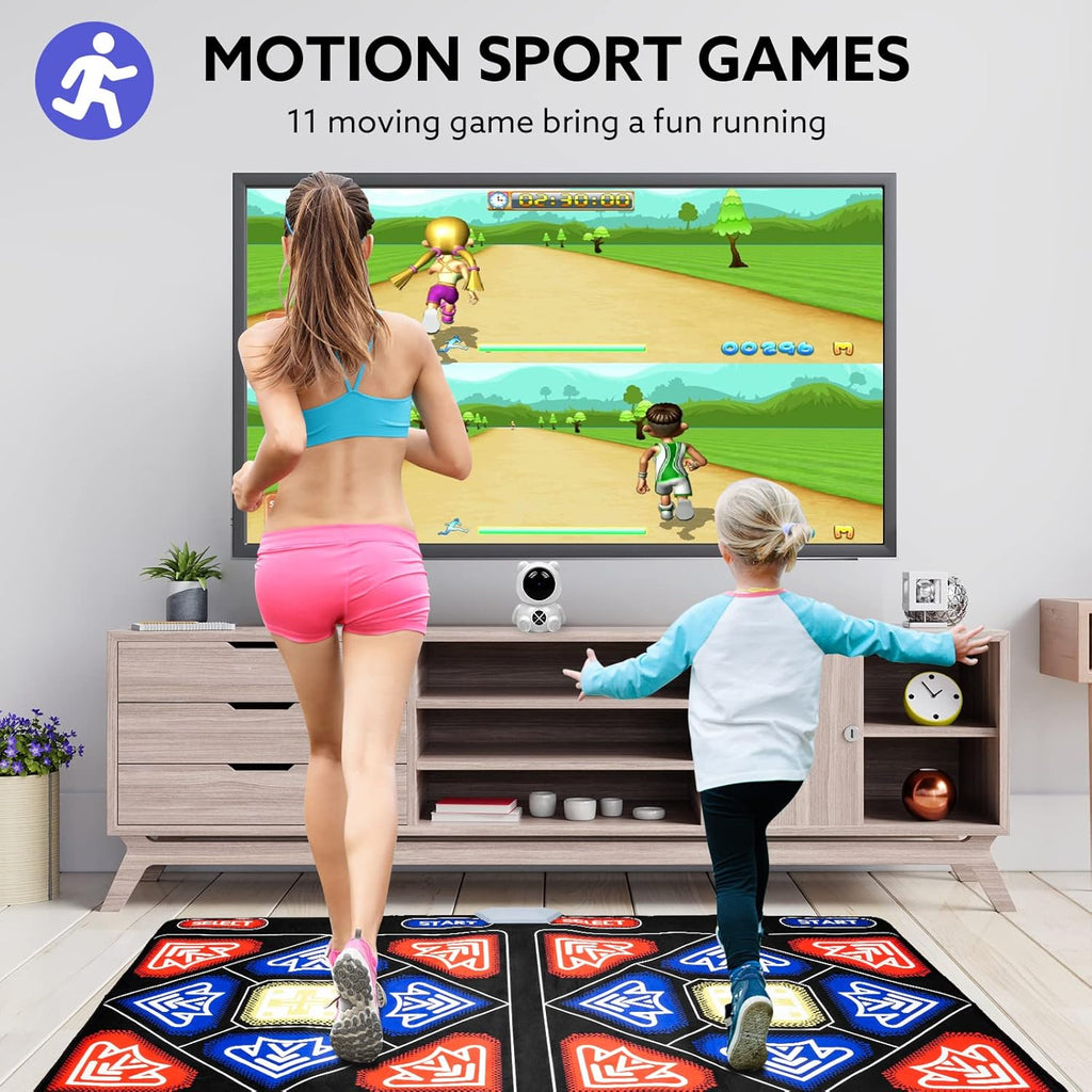 Electronic Dance Mat with HD Camera for HDMI Interface TV, Rechargeable Host & Remote Controller, Non-Slip Q52694
