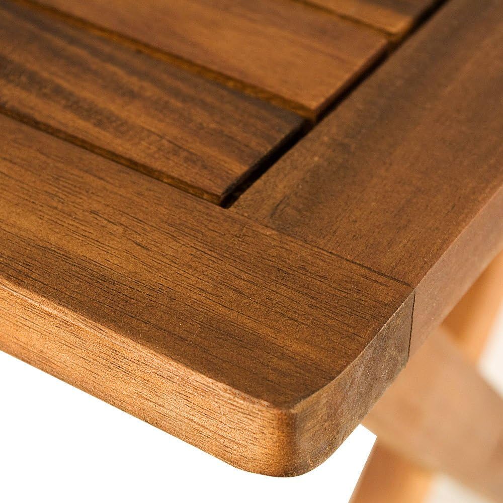 18x18 Inch Acacia Wood Folding Patio Side Table N78529
