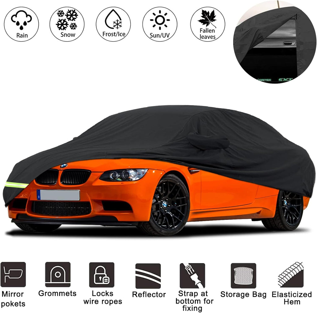 Waterproof Car Covers 190T Custom Fit Pack of 2 K7607