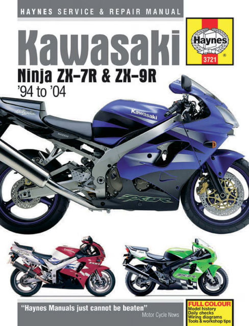 Haynes Kawasaki Ninja ZX-7R ZX-9R Maintenance Repair Service Manual Q149