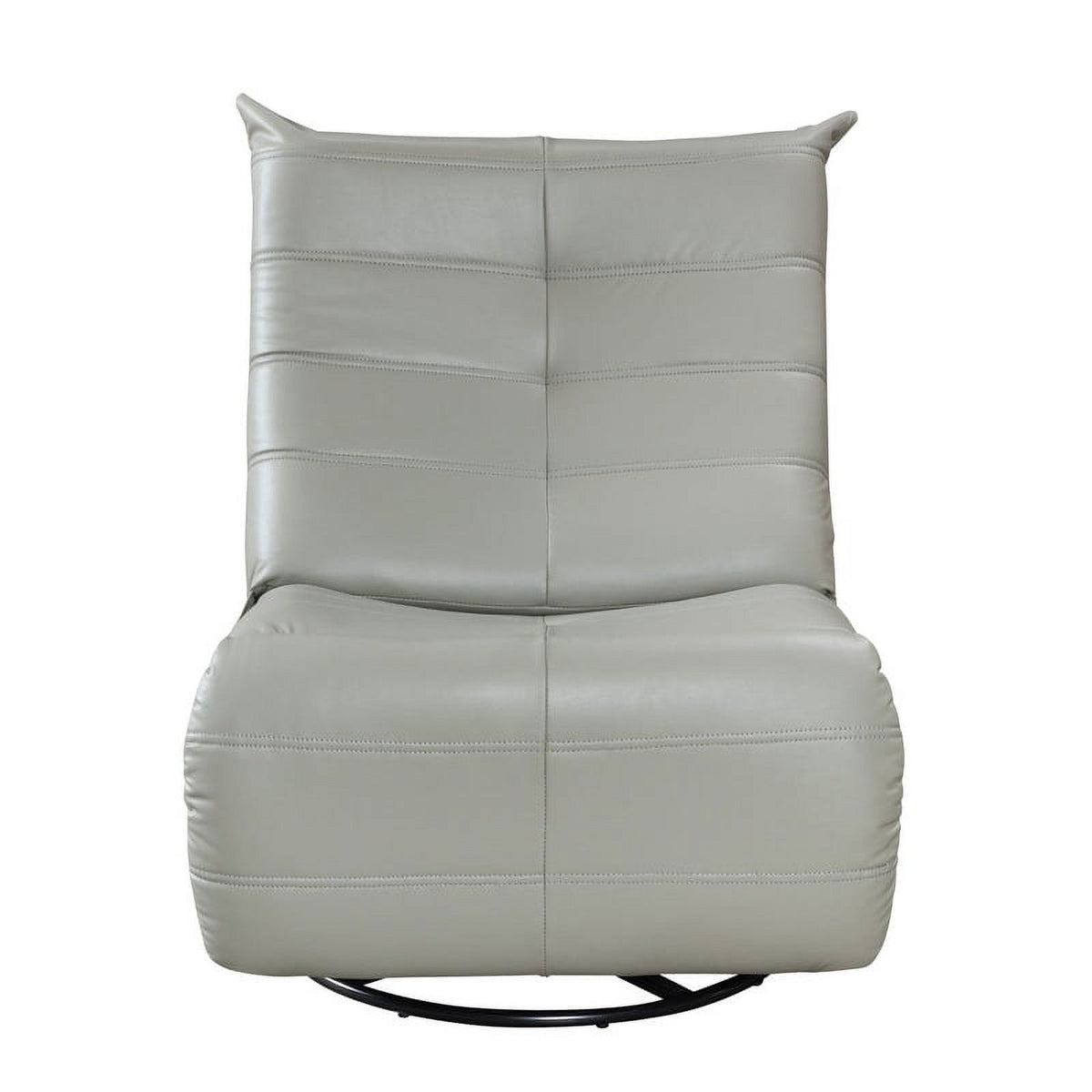 Green Faux Leather Swivel Glider Recliner F958