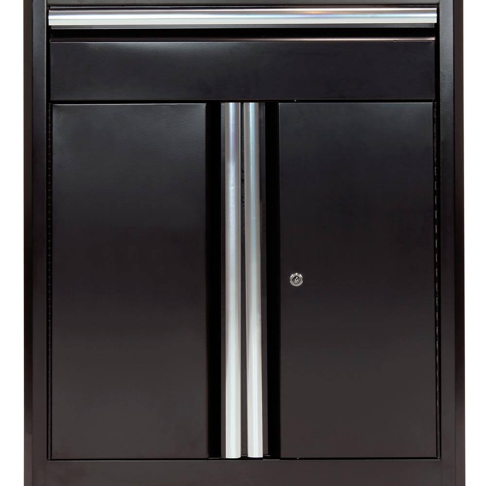 Black Steel Base Cabinet with Drawer U91242