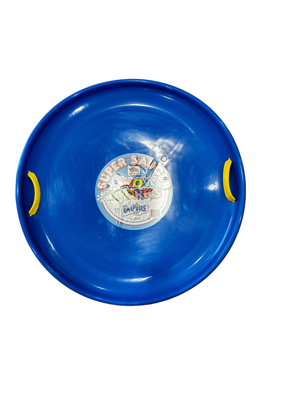 28 Inch Round Snow Sled Red and Blue X572314