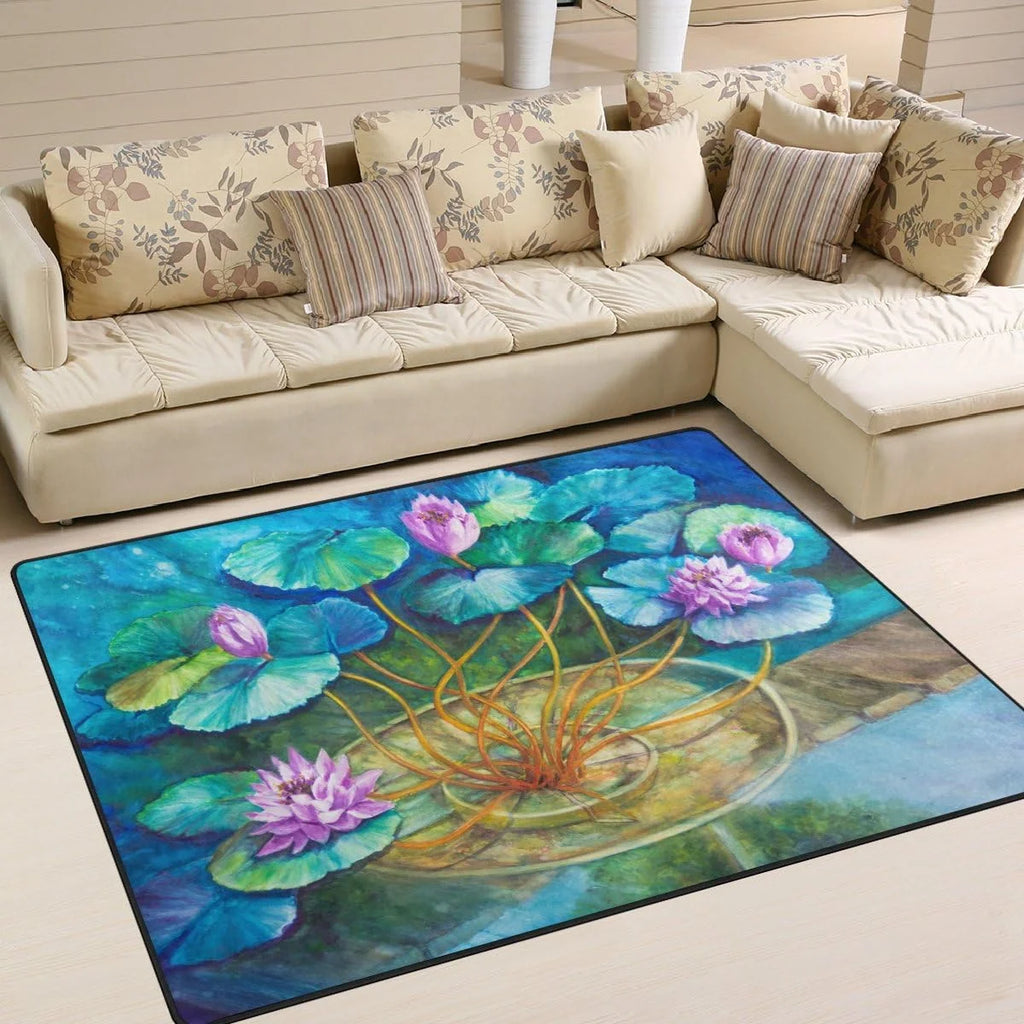 Monet's Water Lily Pond Lightweight Carpet Mats, 6'8" x 4'10" Area Rug T712723