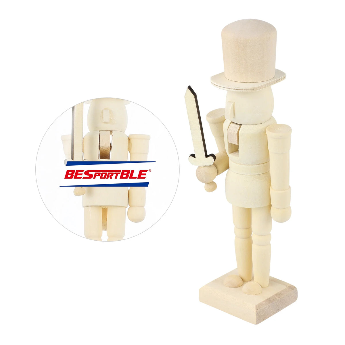 Unfinished Wooden Nutcracker Doll M66503