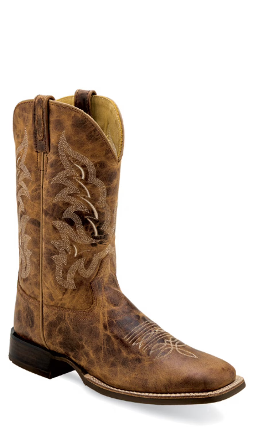 Burnt Tan Leather Cowboy Boots R5757