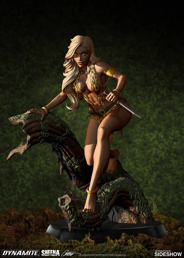 Women Dynamite Sheena Queen Jungle Campbell Statue E62433