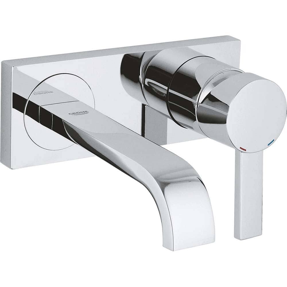Single-Handle Wall Mount Bathroom Faucet in Starlight Chrome N83382