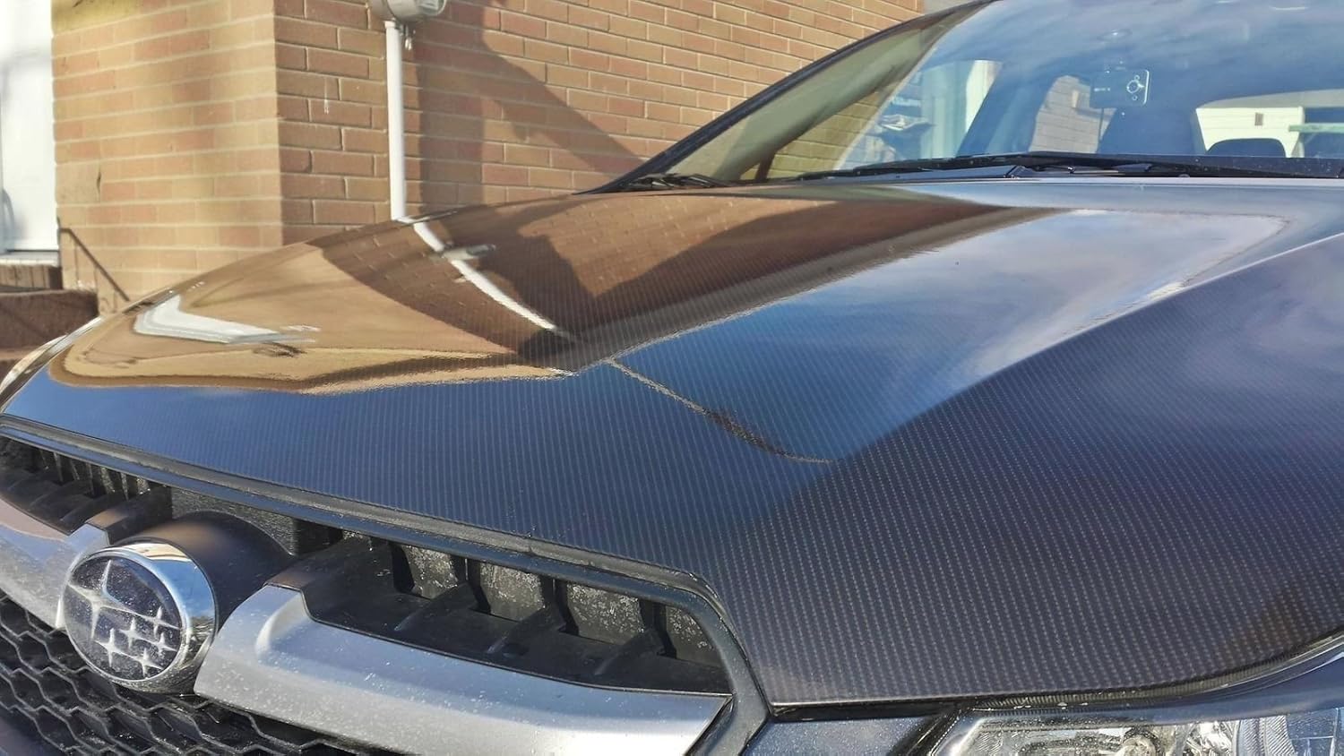High Gloss Black 3D Carbon Fiber Look Cast Vinyl Wrap (5ft x 5ft) Pack of 2 N493