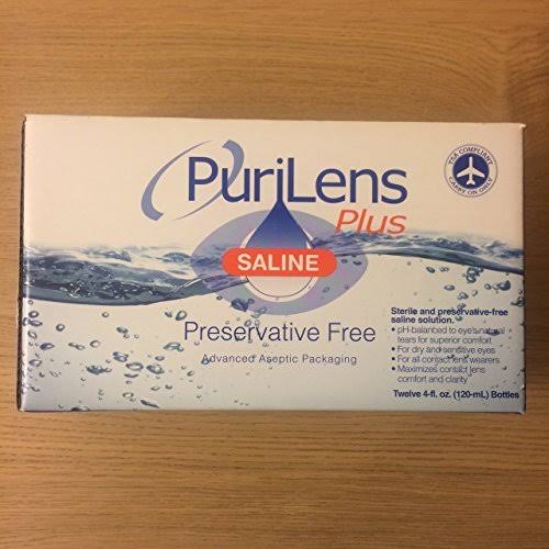 12 Bottles x 4 oz Saline W129