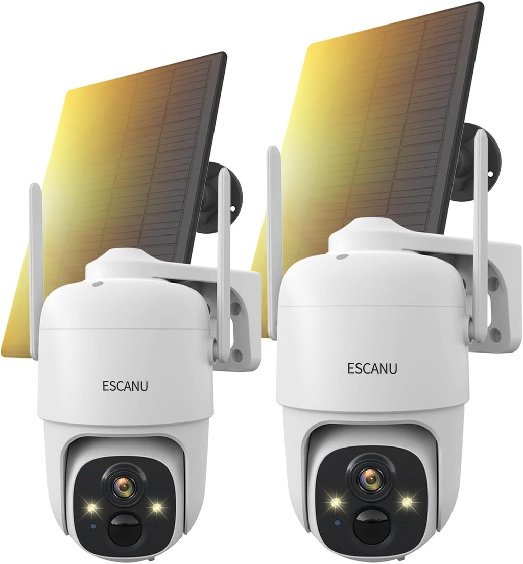 Wireless Solar Outdoor Security WiFi Camera with 360 View and IP65 Waterproof G983026