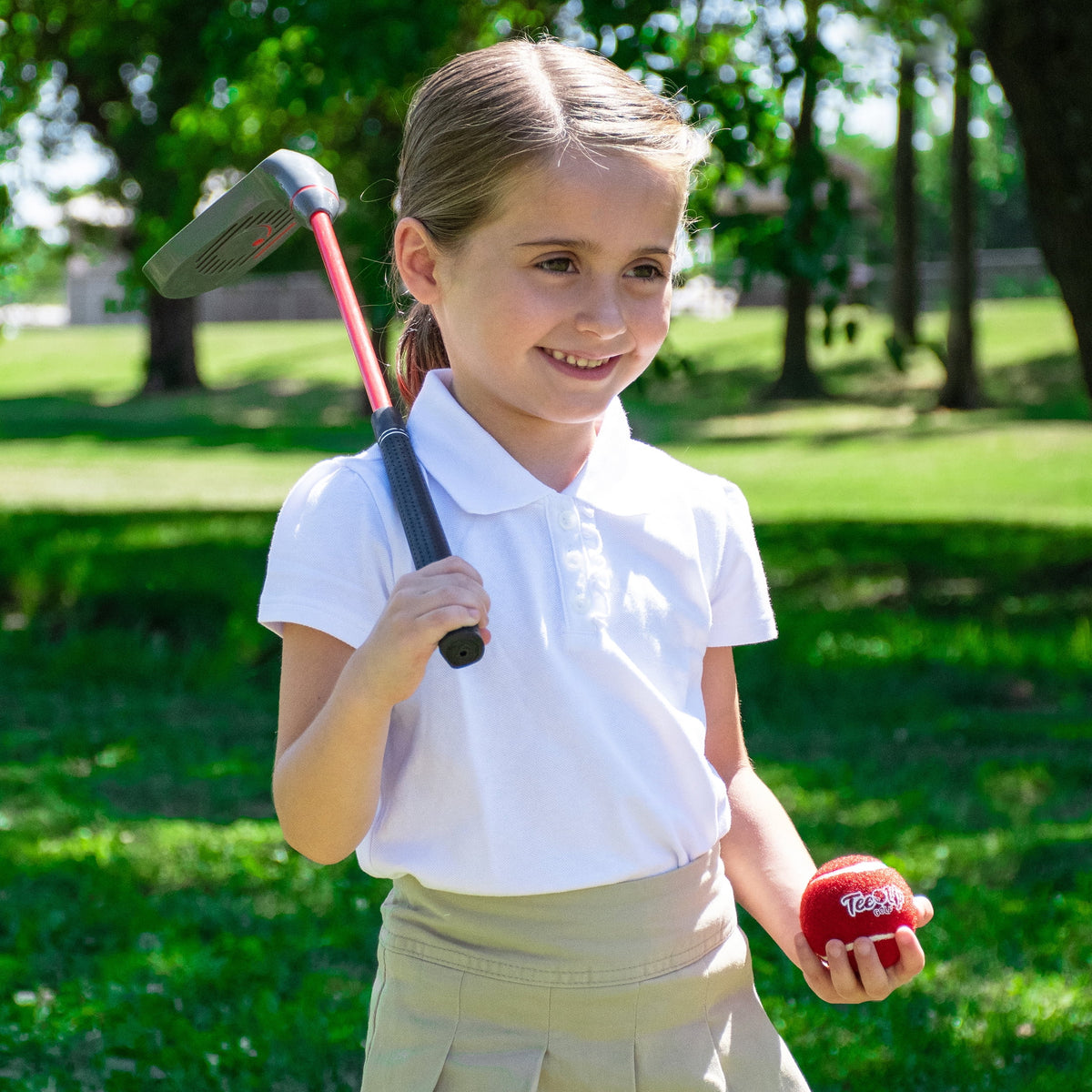 Red 3 Piece Golf Iron Training Set R156