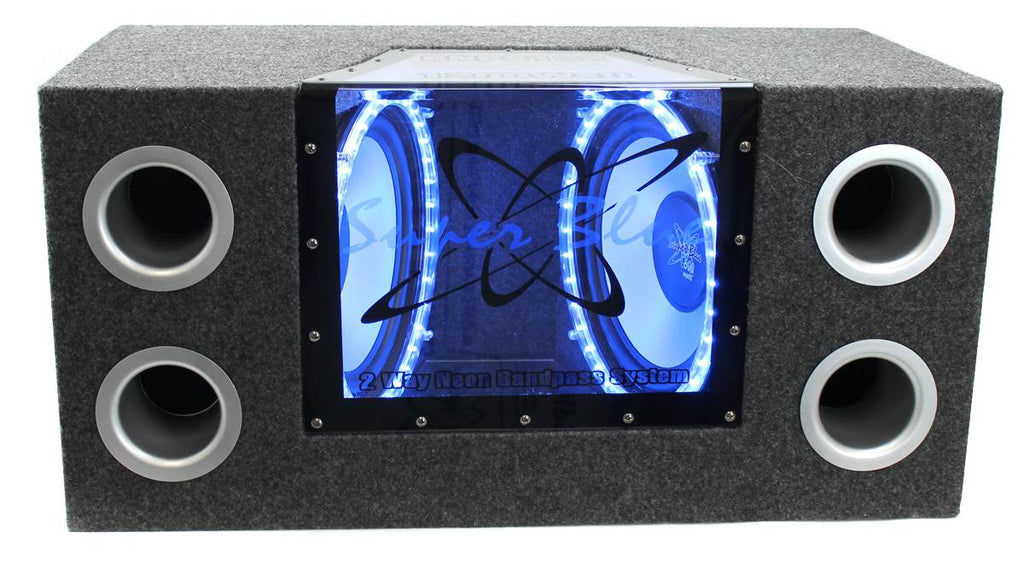 10" Box Subwoofers (2 Pack) with Amplifier and Wire Kit T2090