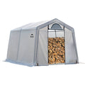 10 ft. x 10 ft. x 8 ft. Firewood Seasoning Shed Y36238